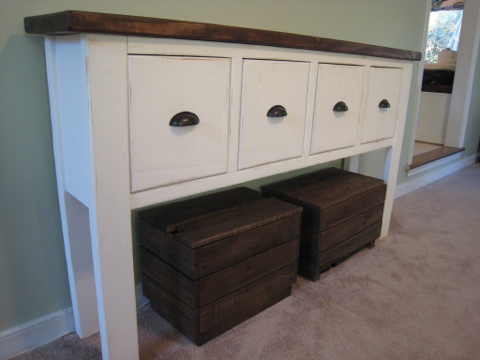 narrow depth console table