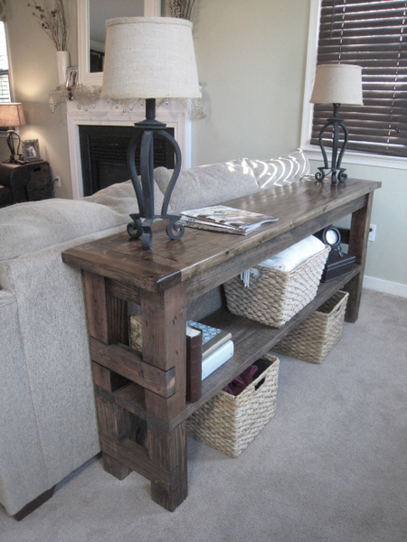 couch console table