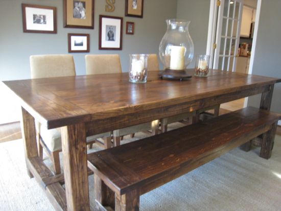 NEW AND IMPROVED Farmhouse Table Details Â« Tommy &amp; Ellie