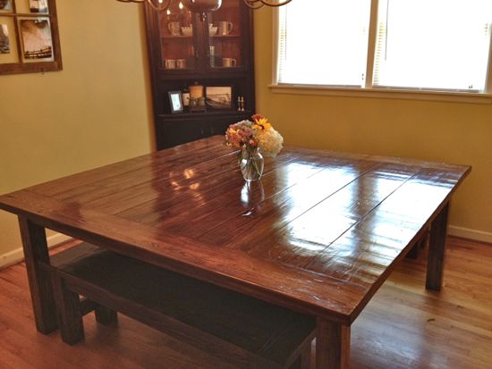 6x6 kitchen table