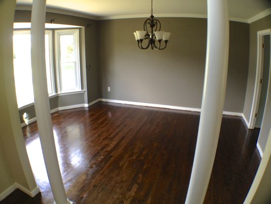 DIY Finished Red Oak Floors. Dark Walnut. www.tommyandellie.com