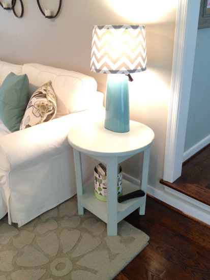 Benchwright Round Side Table. DIY @ www.tommyandellie.com