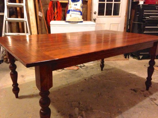 Build Your Own Turn Style Leg Farmhouse Table. www.tommyandellie.com