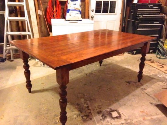 Build Your Own Turn Style Leg Farmhouse Table. www.tommyandellie.com