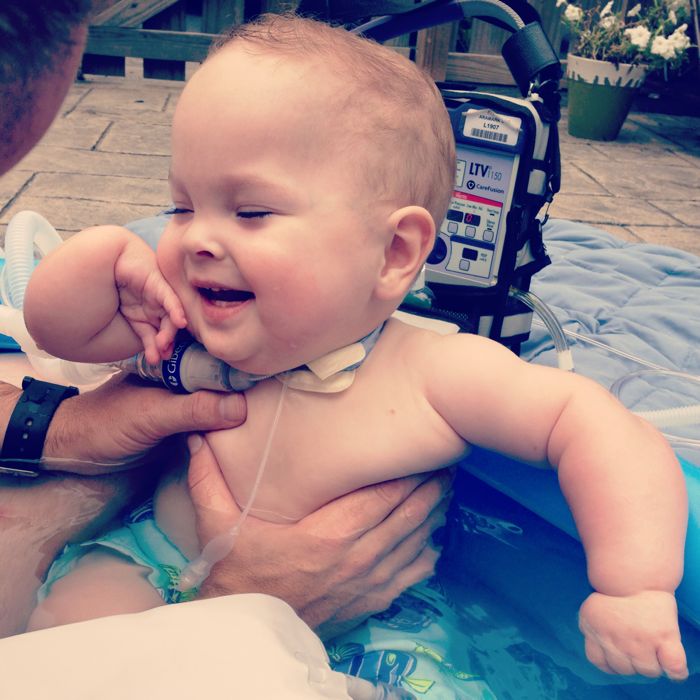 Tucker Sibiga. Family time in the pool
