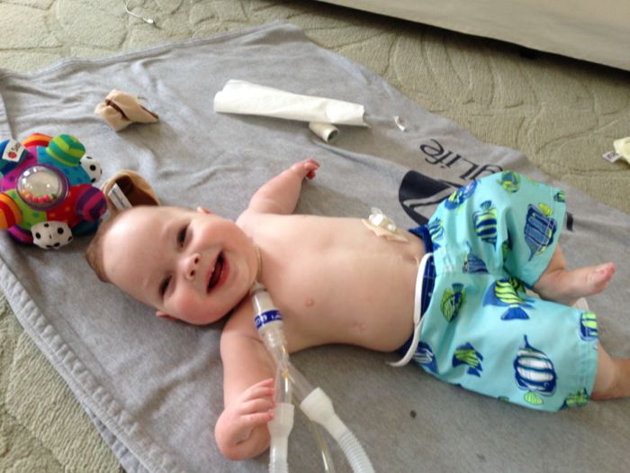 Tucker Sibiga Beach Boy ready for the pool